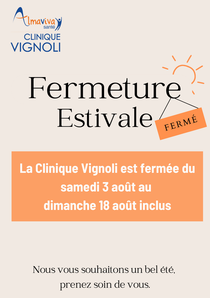 Fermeture estivale