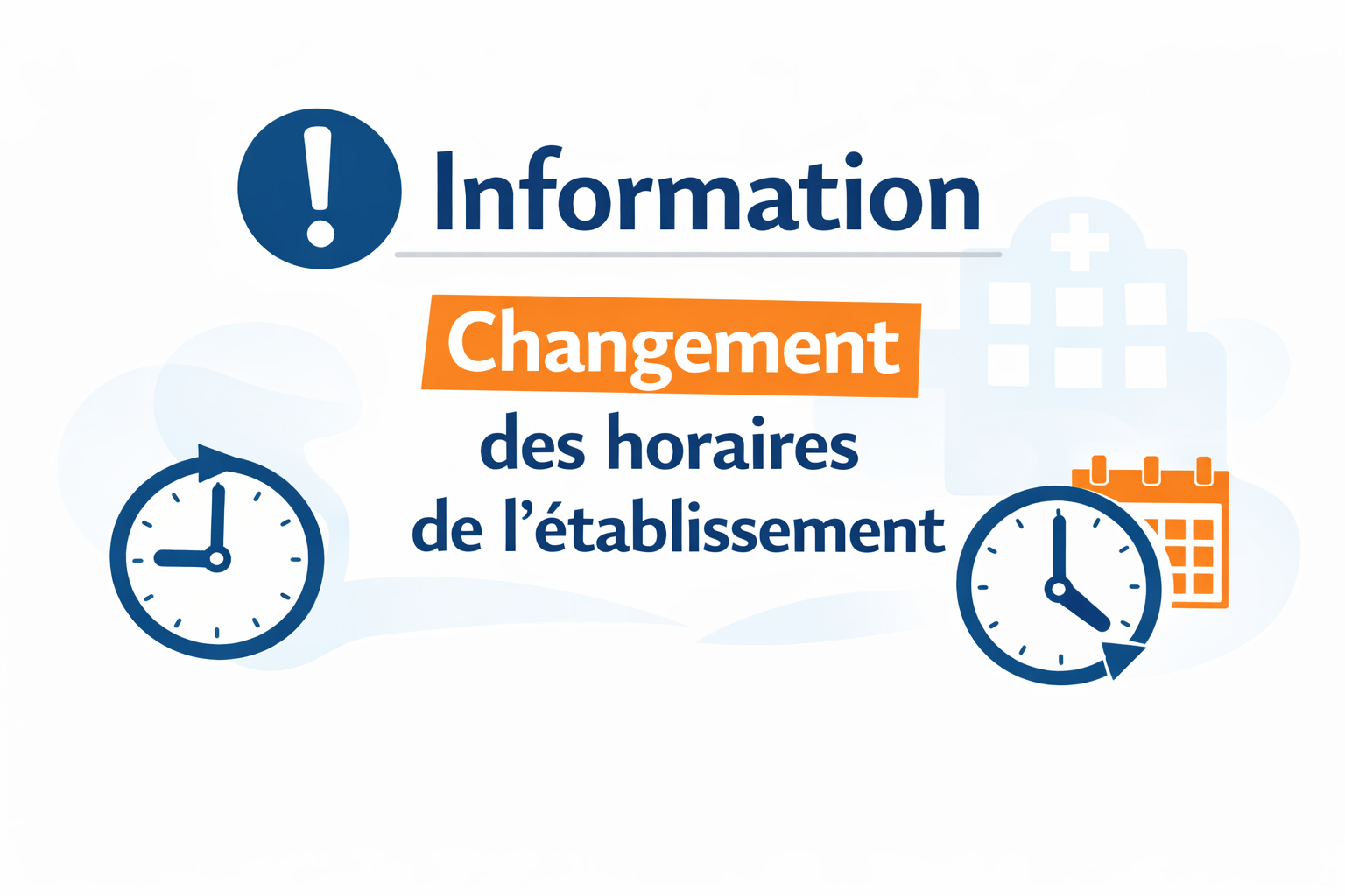 Changement des horaires de la Clinique VIGNOLI